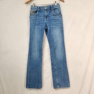 Cinch Denim Western Jeans Boys 14R Blue Adjustable Waist Distressed Ranch Cowboy